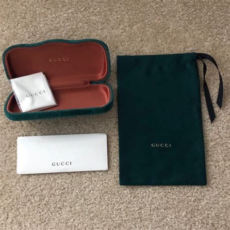 gucci sunglasses case green|authentic Gucci sunglasses case.